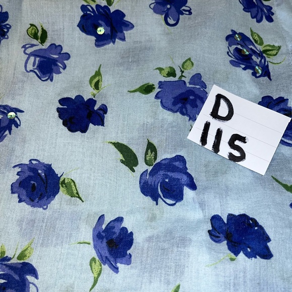 New Direction Sport Button Down Size Large Floral w/Sequins - Picture 15 of 15